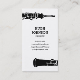 Tarjeta de visita personalizada de Oboe