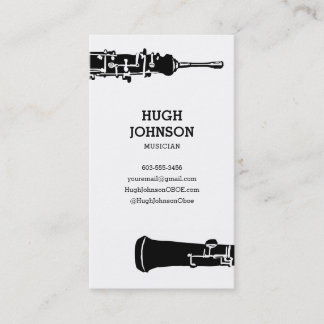 Tarjeta de visita personalizada de Oboe