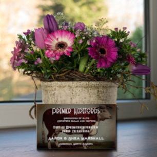 Tarjeta de visita personalizada Hereford Cow