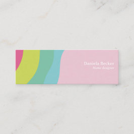 Tarjeta de visita personalizada moderna colorida r