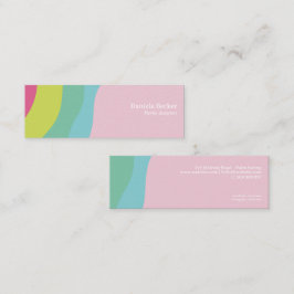 Tarjeta de visita personalizada moderna colorida r