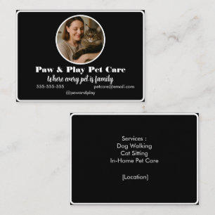 Tarjeta de visita personalizada para cuidador de m