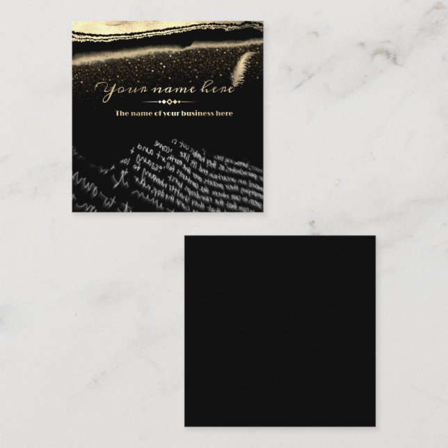 tarjeta de visita personalizada para escritor (Anverso / Reverso)