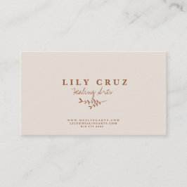 Tarjeta de visita personalizada para uso botánico 