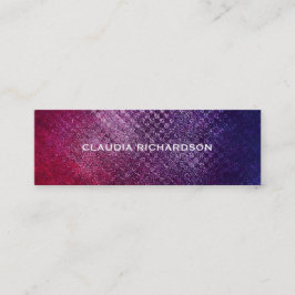 Tarjeta de visita personalizada Viola Peach Skinny