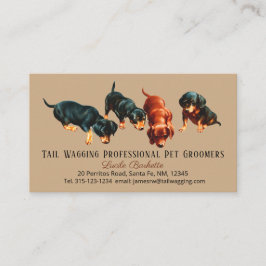 Tarjeta De Visita Personalizado Adorable Cute Dachshund Mascota De C