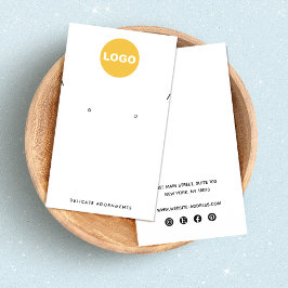 Tarjeta De Visita Personalizado Añadir collar con logotipo y soporte