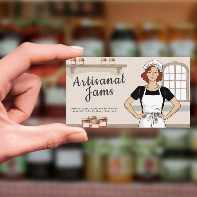 Tarjeta De Visita Personalizado Artisanal Jams (Cartoon Artisanal Jams Business Card)
