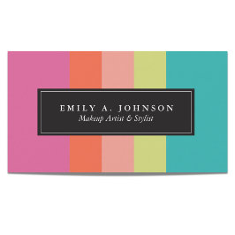 Tarjeta De Visita Personalizado | Bandas brillantes