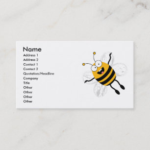 Tarjeta De Visita Personalizado Bee
