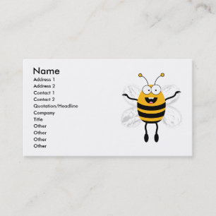 Tarjeta De Visita Personalizado Bee
