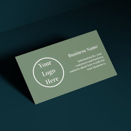 Tarjeta De Visita Personalizado blanco verde simple y sabio