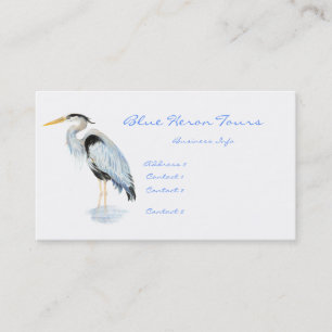 Tarjeta De Visita Personalizado Business Great Blue Heron Bird