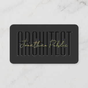 Tarjeta De Visita Personalizado caligrafía oro guión de texto dorado