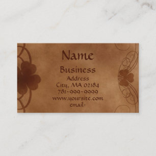 Tarjeta De Visita Personalizado céltico elegante del pergamino del