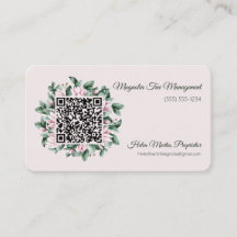 Personalizado Código QR Marco de flor de Magnolia