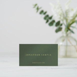 Tarjeta De Visita Personalizado Color Dorado Texto Estándar SemiGlos
