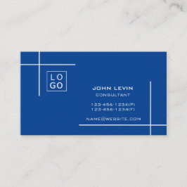 Tarjeta De Visita Personalizado con logotipo profesional moderno mín