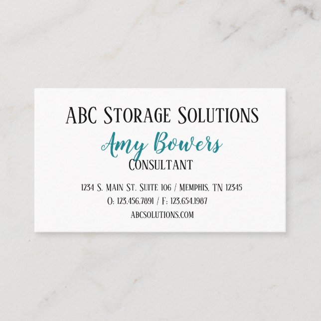 Tarjeta de visita personalizado Conciencia sobre e (Anverso)