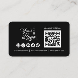 Tarjeta De Visita Personalizado Conéctate con nosotros Social Media 