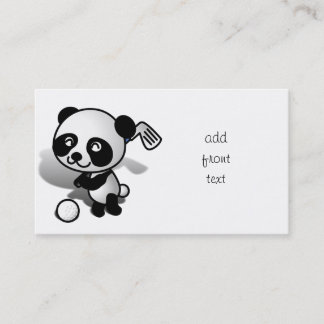 Tarjeta De Visita Personalizado Cute Baby Panda Bear Golf
