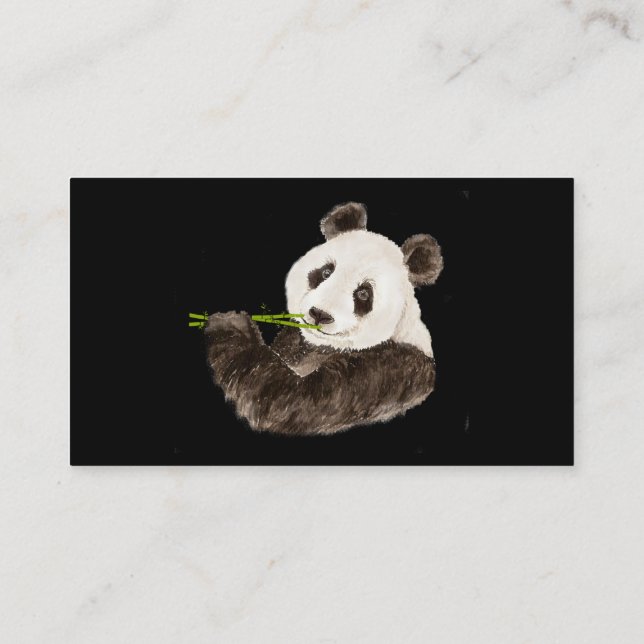 Tarjeta De Visita Personalizado Cute Panda, oso asiático, animal (Reverso)