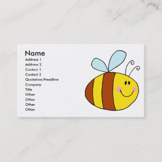 Tarjeta De Visita personalizado de abejas melíferas voladoras