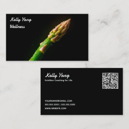 Tarjeta De Visita Personalizado de adiestrador nutricionista QR