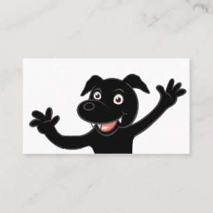 Tarjeta De Visita personalizado de afeitado de laboratorio negro