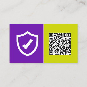 Tarjeta De Visita Personalizado de agente de seguros QR
