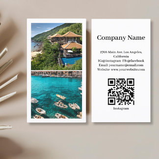 Tarjeta De Visita Personalizado de alquiler de vacaciones de Beach H