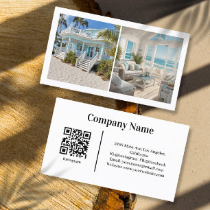 Tarjeta De Visita Personalizado de alquiler de vacaciones de Beach H