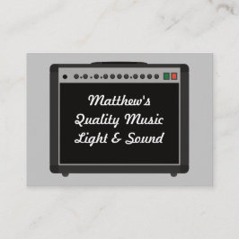 Tarjeta De Visita Personalizado de amplificador de sonido de audio m