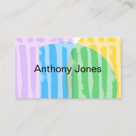 Tarjeta De Visita personalizado de arte abstracto geométrico moderno