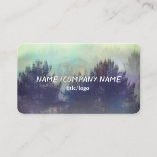 Tarjeta De Visita personalizado de arte de la naturaleza de los pino