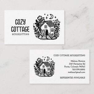 Tarjeta De Visita Personalizado de artesanía casera Petsitter Home C