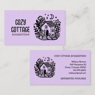 Tarjeta De Visita Personalizado de artesanía casera Petsitter Home C