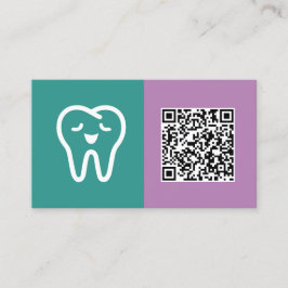 Tarjeta De Visita Personalizado de Atención Dental QR