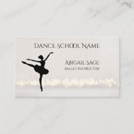 Tarjeta De Visita Personalizado de bailarina profesional de la Escue