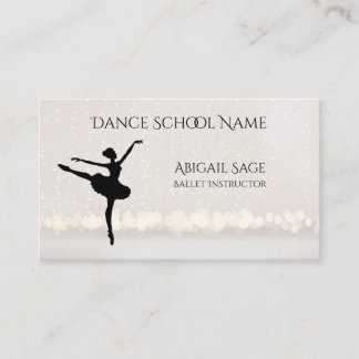 Tarjeta De Visita Personalizado de bailarina profesional de la Escue