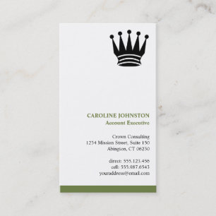 Tarjeta De Visita Personalizado de banda verde ejecutiva profesional