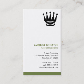 Tarjeta De Visita Personalizado de banda verde ejecutiva profesional