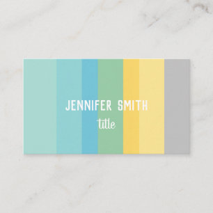 Tarjeta De Visita personalizado de bloques de color moderno minimali