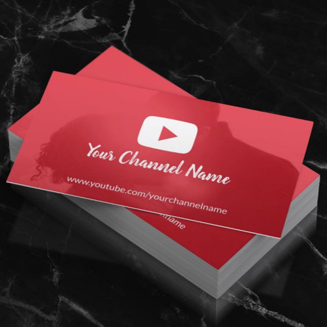 Tarjeta De Visita Personalizado de canal de Youtube Foto Youtuber (Subido por el creador)