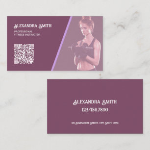 Tarjeta De Visita Personalizado de capacitación personal para mujere
