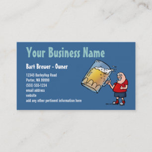 Tarjeta de visita Personalizado de cerveza - Azul