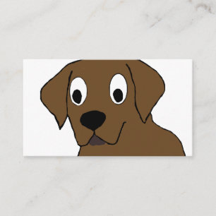 Tarjeta De Visita personalizado de chocolate labrador