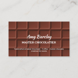 Tarjeta De Visita Personalizado de chocolate QR