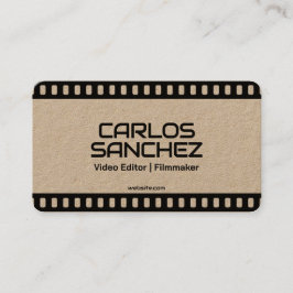 Tarjeta De Visita personalizado de cineasta videógrafo 📽️ QR