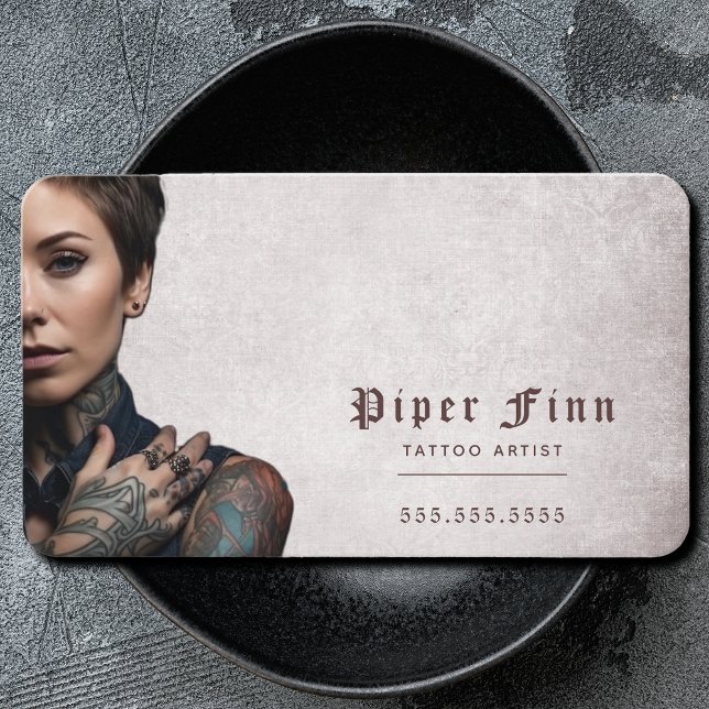 Tarjeta De Visita Personalizado de código QR Artista de tatuajes de  (Subido por el creador)